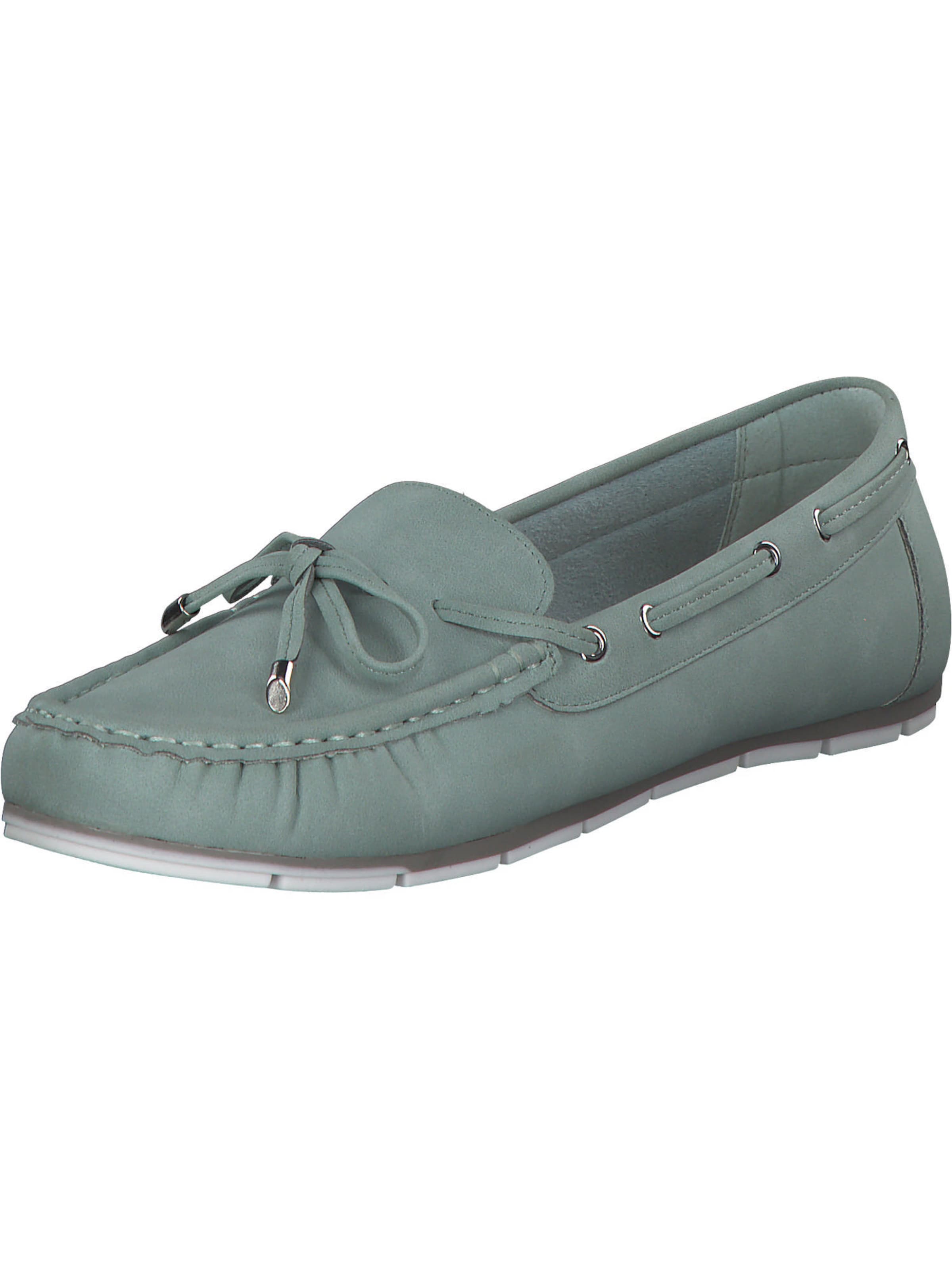 Idana Moccasins in Green: front