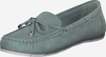 Idana Mokassin in Grün: Vorderseite