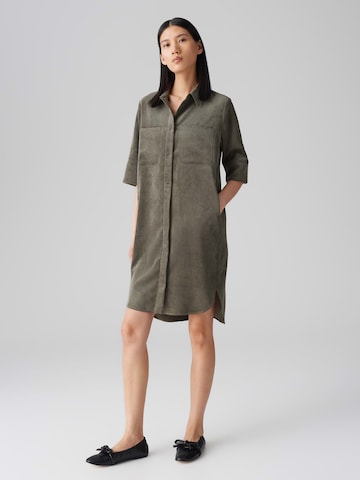 OPUS Shirt Dress 'Winchesta' in Green: front