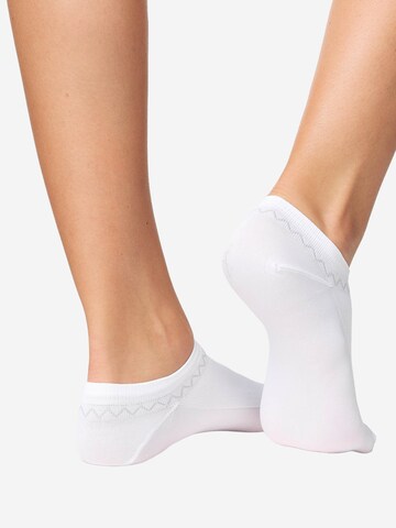 Nur Die - Calcetines invisibles ' Schuhsöckchen ' en blanco
