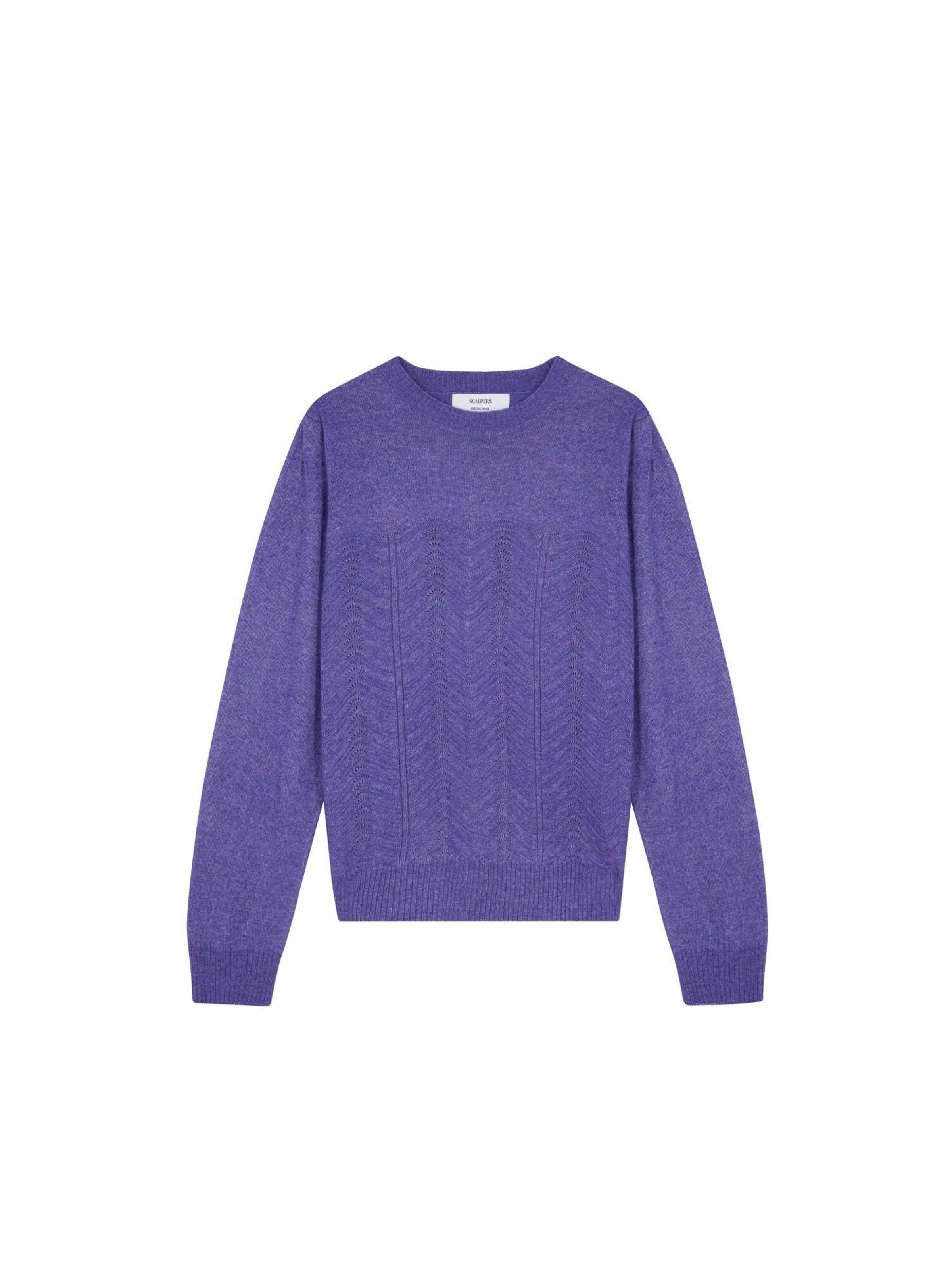 Scalpers Tran R Jumper ' ' in Lila: Vorderseite