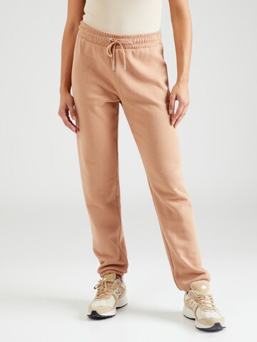 DKNY Performance Tapered Workout Pants in Brown: front