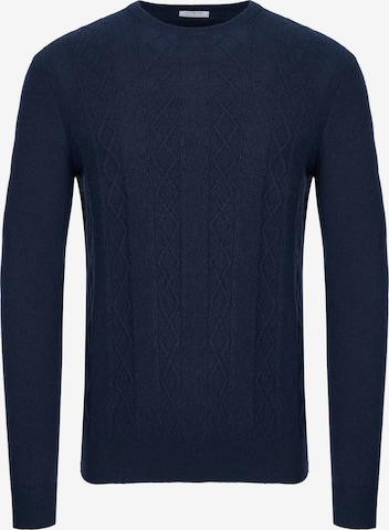 Pull-over 'Malo Optimum Kaschmir Pullover navy' Malo en bleu : devant