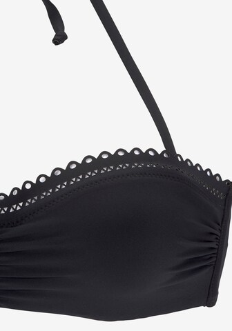 s.Oliver - Bandeau Top de bikini en negro