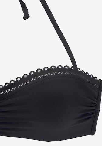 s.Oliver Bandeau Bikini top in Black