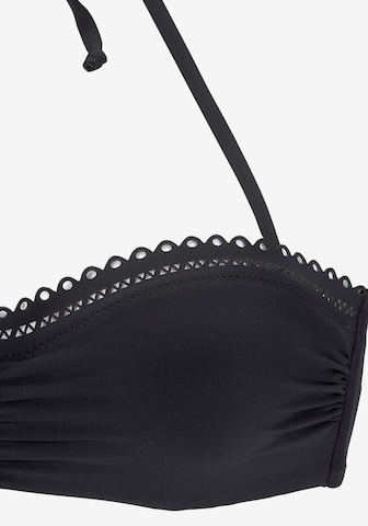 s.Oliver Bandeau Bikinitop in Zwart