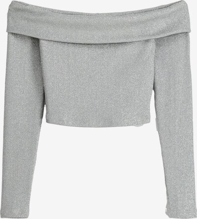 Bershka T-shirt en gris argenté, Vue avec produit