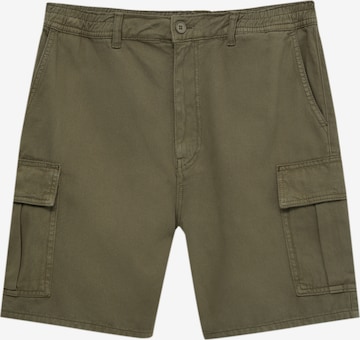 Pull&Bear Cargo trousers in Green: front