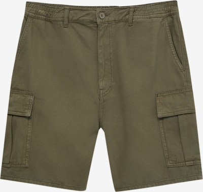 Pull&Bear Pantalon cargo en kaki, Vue avec produit