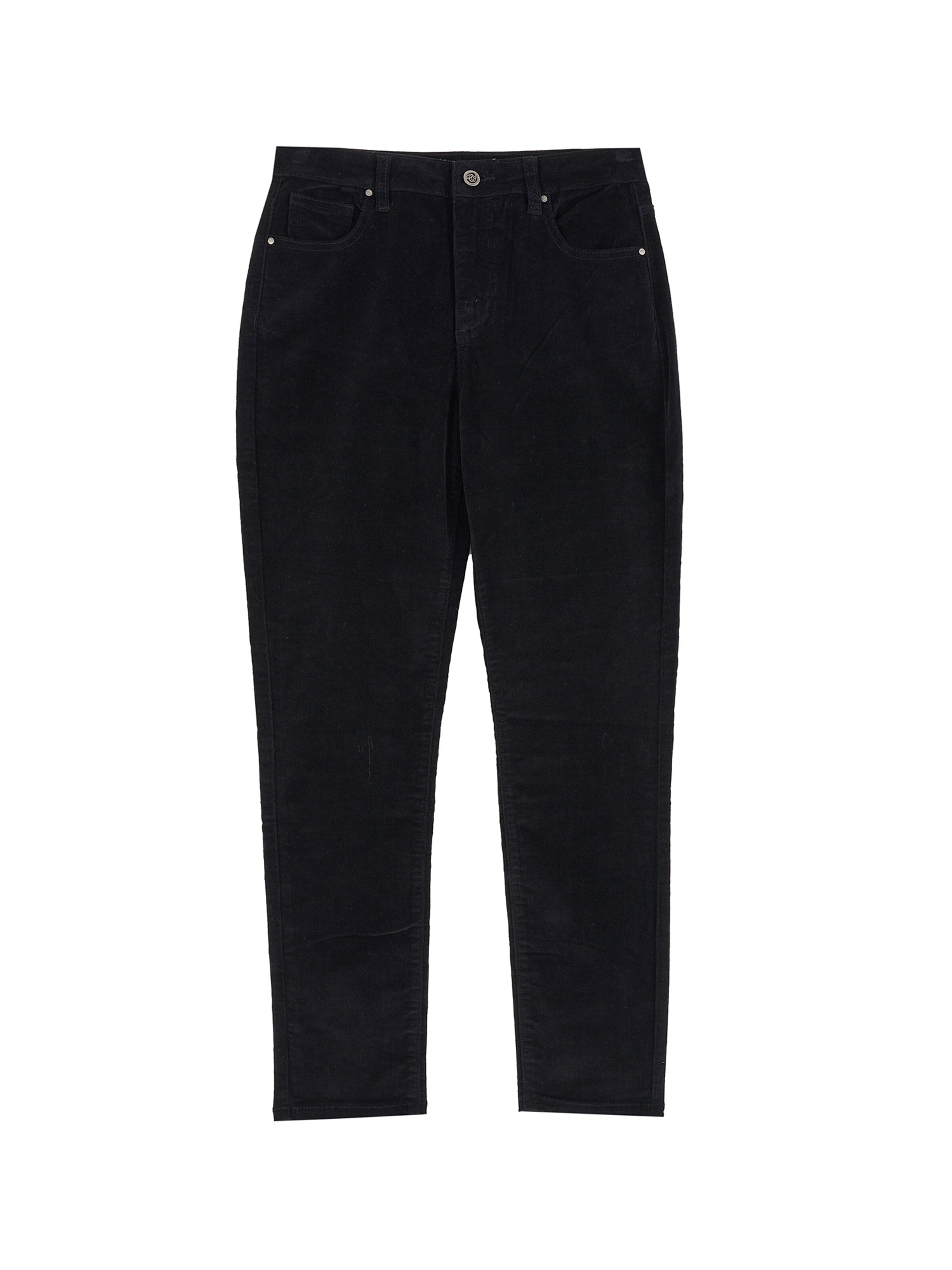 Coupe slim Pantalon 'Katet' Camomilla Italia en noir : devant