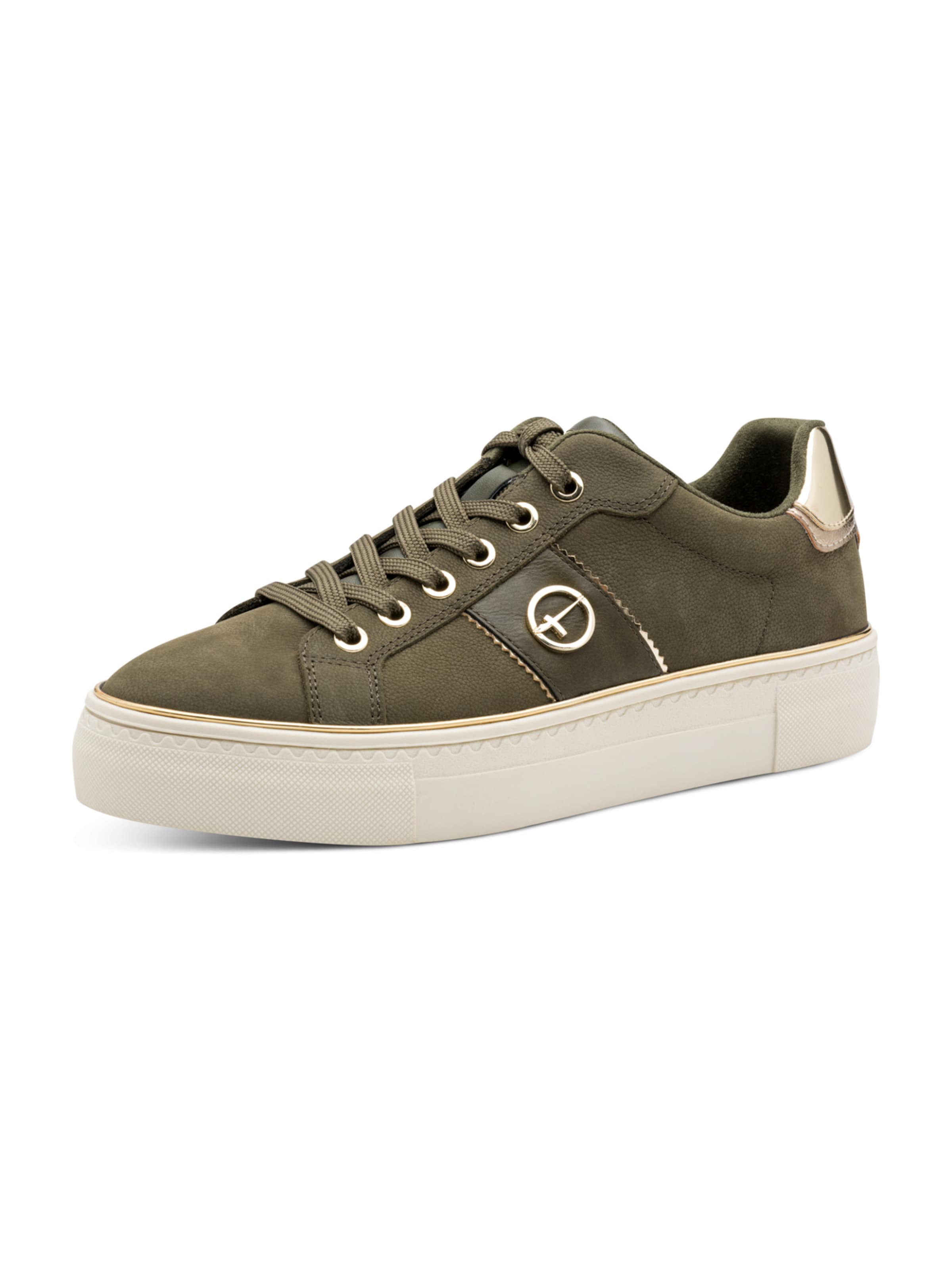 Tamaris Sneakers in Gold / Olive, Item view