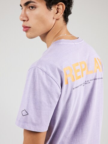 REPLAY Shirt in Purple