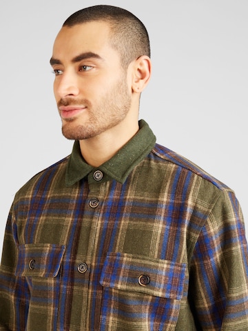 anerkjendt Regular fit Button Up Shirt 'AKLION' in Green