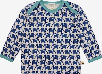 loud + proud Shirt 'Elefanten' in Blue: front