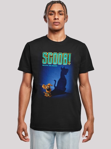 F4NT4STIC Shirt 'Scoopy Doo Movie Poster' in Zwart: voorkant