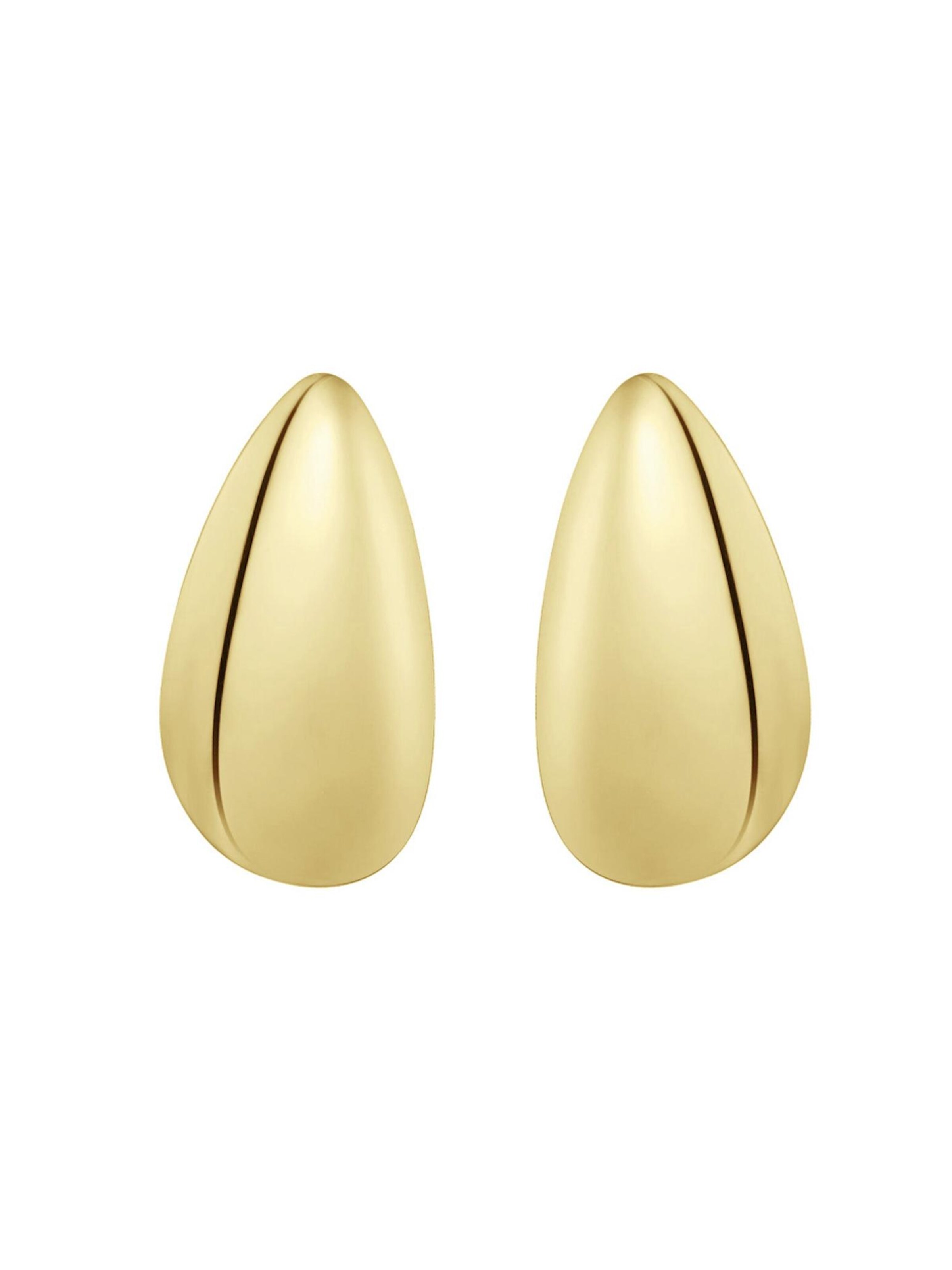 Boucles d'oreilles 'LYRA' Cala Rose en or : devant