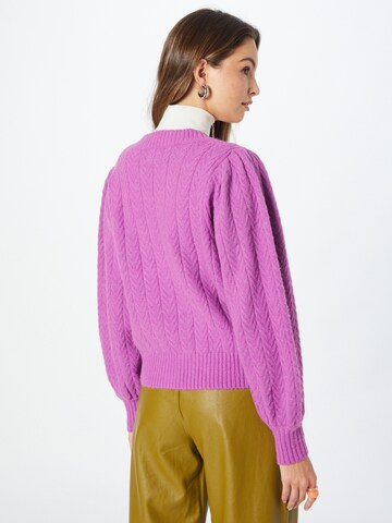 FRNCH PARIS Knit Cardigan 'Vanille' in Purple