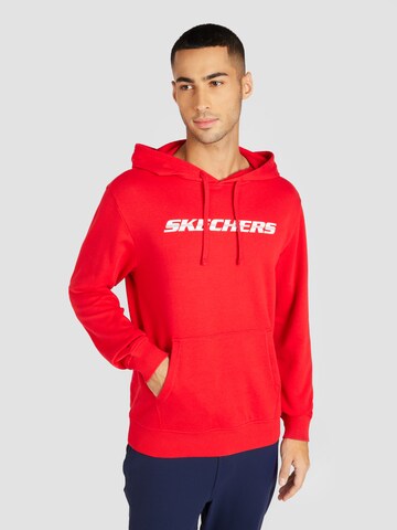 Sweat de sport SKECHERS en rouge : devant