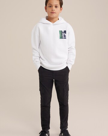 WE Fashion - Slimfit Pantalón en negro