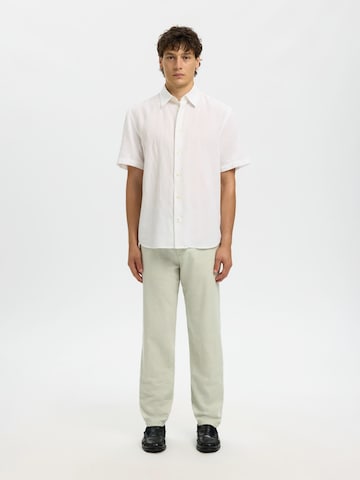 Slimfit Pantaloni eleganți 'SLHBRODY' de la SELECTED pe verde