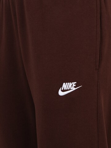 Nike Sportswear Zúžený Kalhoty 'Club Fleece' – hnědá