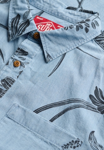 Fit confort Chemise 'Vintage Loom' Superdry & Co en bleu