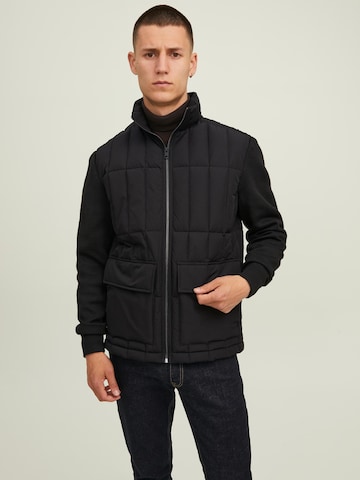 Veste mi-saison 'MASON' JACK & JONES en noir : devant