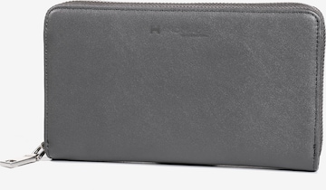 Cassandra Wallet in Grey: front