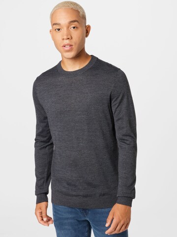 SELECTED HOMME - Pullover 'Town' em cinzento: frente