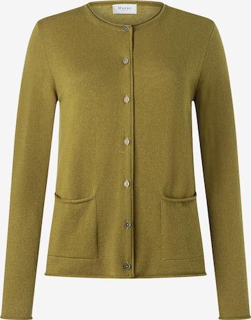 MAERZ Muenchen Knit cardigan in Green: front