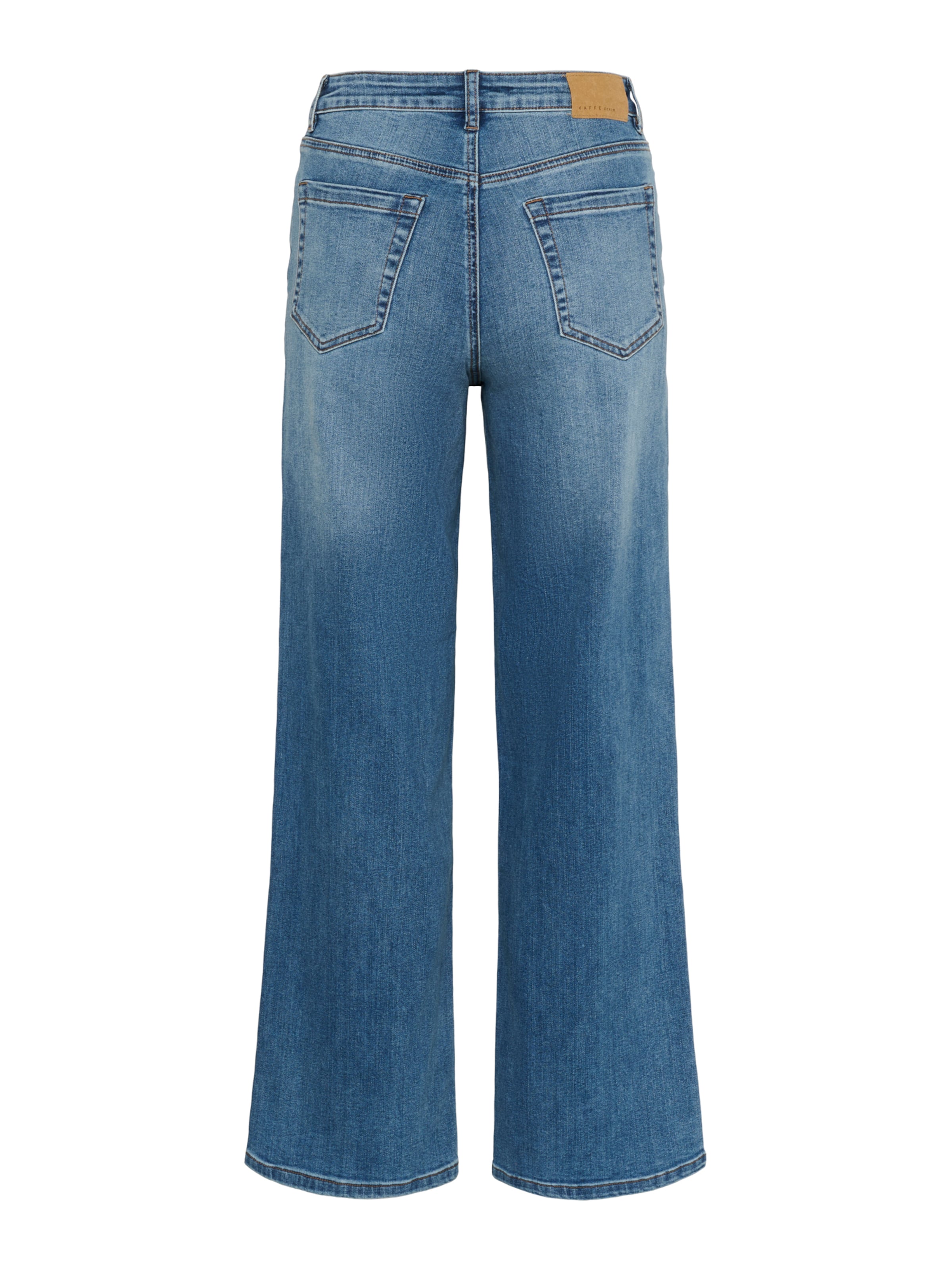 Kaffe Wide leg Jeans 'KAMeadow' in Blue