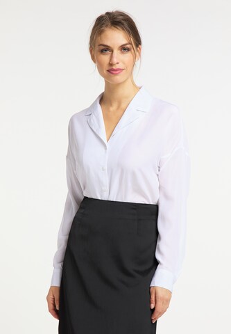 usha BLACK LABEL Blouse in Wit: voorkant