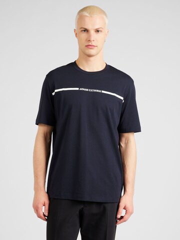 T-Shirt ARMANI EXCHANGE en bleu : devant