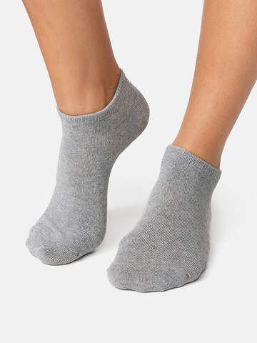 Nur Die Socks ' Baumwolle ' in Grey: front