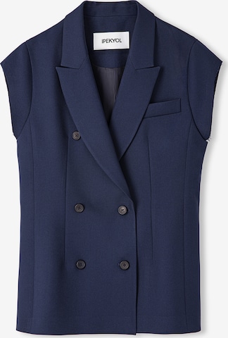 Ipekyol Gilet in Blauw: voorkant