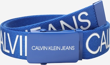 Calvin Klein Jeans Gürtel in Blau: predná strana