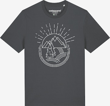 T-Shirt 'Natur ist schön' Watapparel en gris : devant