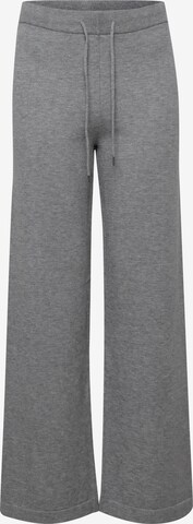 b.young Wide leg Broek in Grijs: voorkant