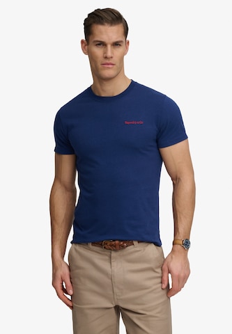 Superdry & Co Shirt 'Essential Company' in Blauw: voorkant
