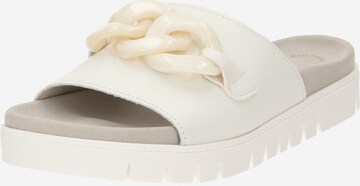 GABOR Mules in White: front