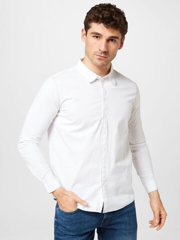 LMTD Regular fit Button Up Shirt 'FREDAST' in White: front