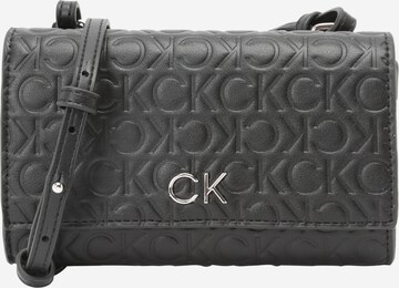 Calvin Klein Schoudertas 'Re-Lock' in Zwart: voorkant