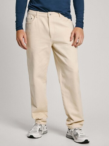 Pepe Jeans Regular Jeans in Beige: voorkant