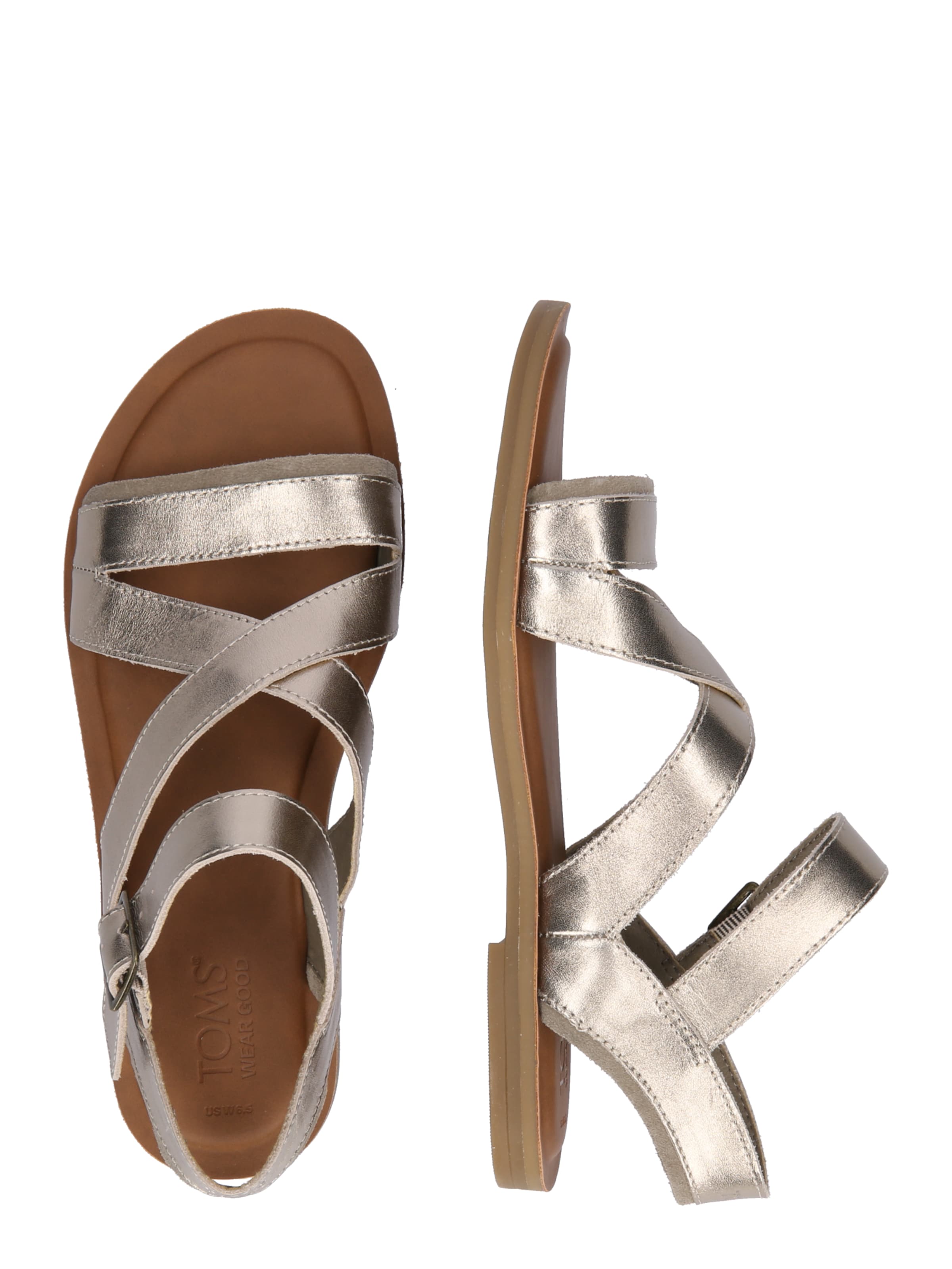 TOMS Sandale in Gold