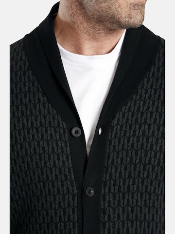 Charles Colby Knit Cardigan ' Duke Ronan ' in Black