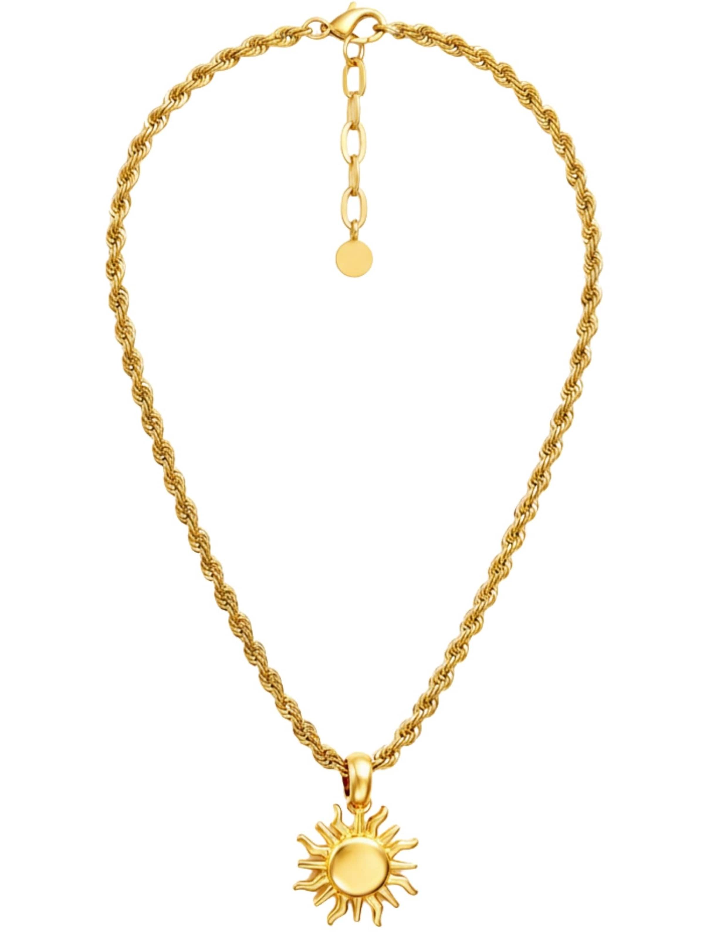 BS Schmuckdesign Necklace 'Solana' in Gold: front