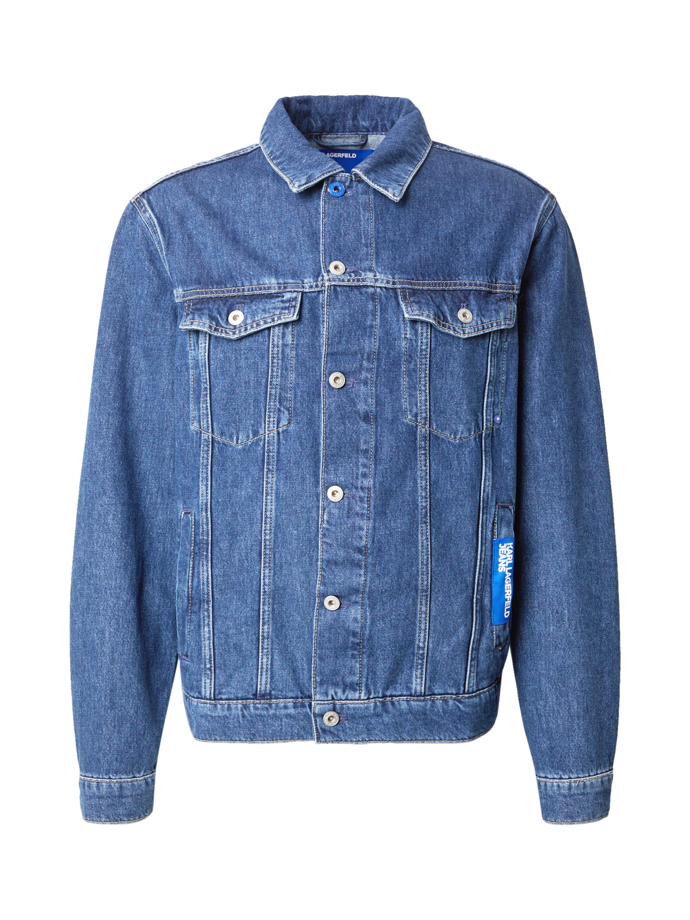 KARL LAGERFELD JEANS Jacke in Blau: Vorderseite