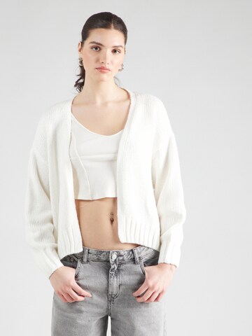 HOLLISTER Strickjacke in Weiß: Vorderseite