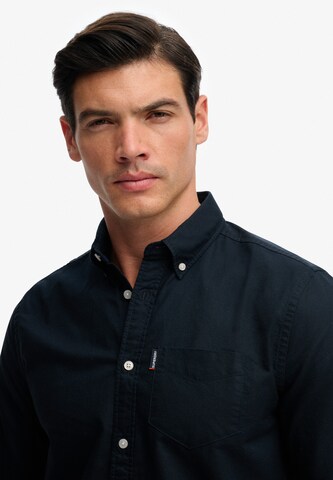 Superdry & Co Comfort fit Overhemd 'Essential' in Blauw