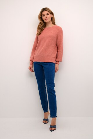 Pull-over 'Swan' Cream en rose